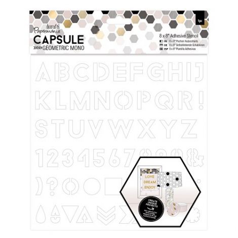 Szablon dpCraft Litery, 20cm